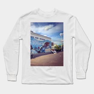 Coney Island Summer Boardwalk Brooklyn NYC Long Sleeve T-Shirt